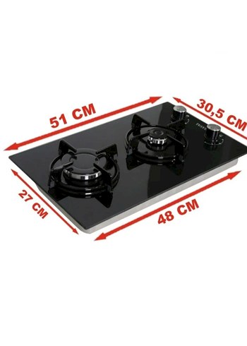 BiHAYAL Beyaz Gri 2 Gözlü Ocak - Görsel 2