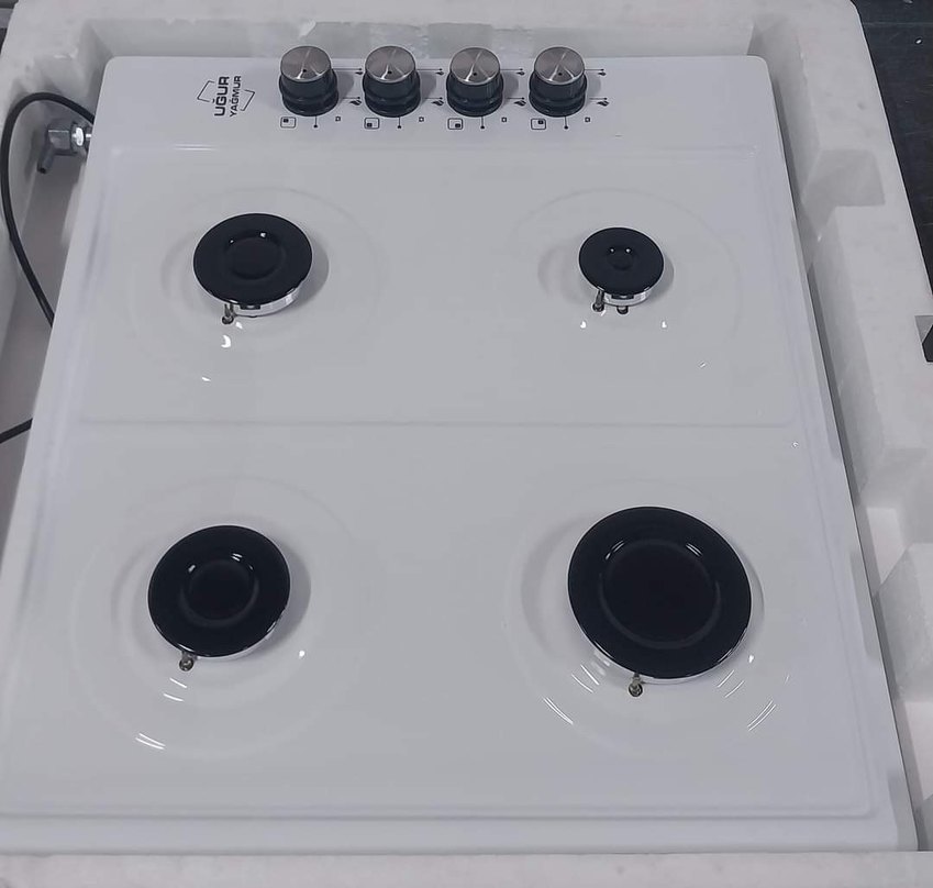 Beyaz 4 Gözlü Ocak Üstü Gazlı Ocak - Görsel 2