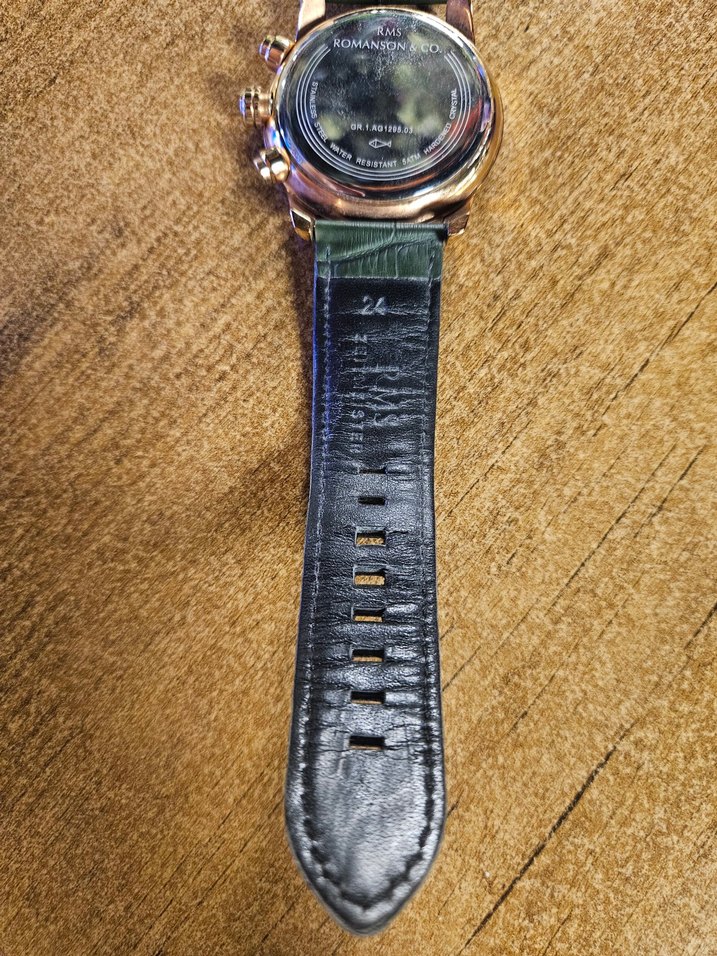 Klasik Erkek Yeşil Deri Saat - Görsel 4