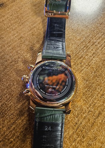 Klasik Stil Erkek Yeşil Saat - Görsel 3