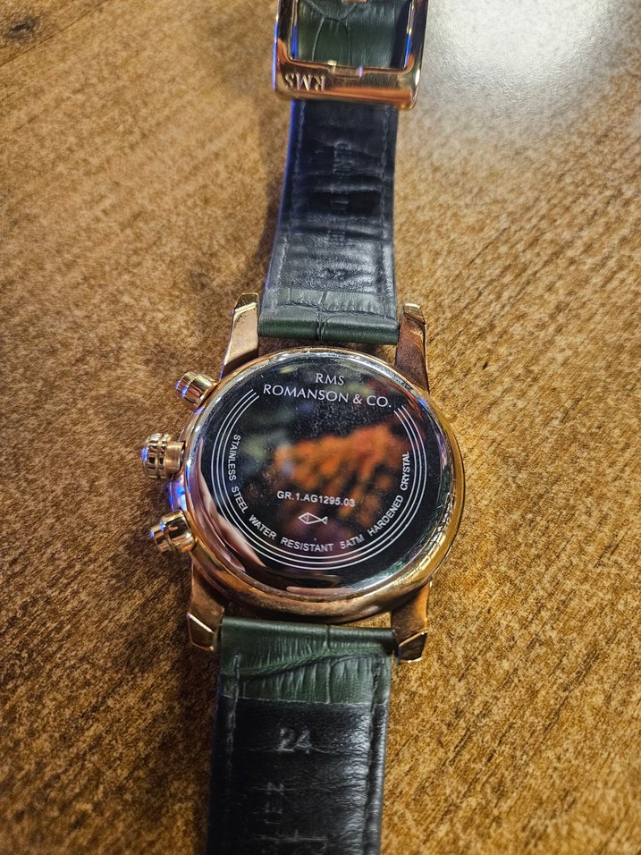 Klasik Stil Erkek Yeşil Saat - Görsel 3