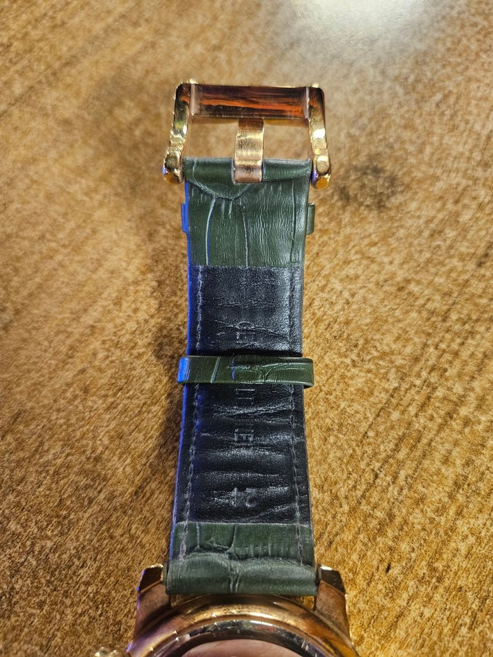 Klasik Stil Erkek Yeşil Saat - Görsel 5