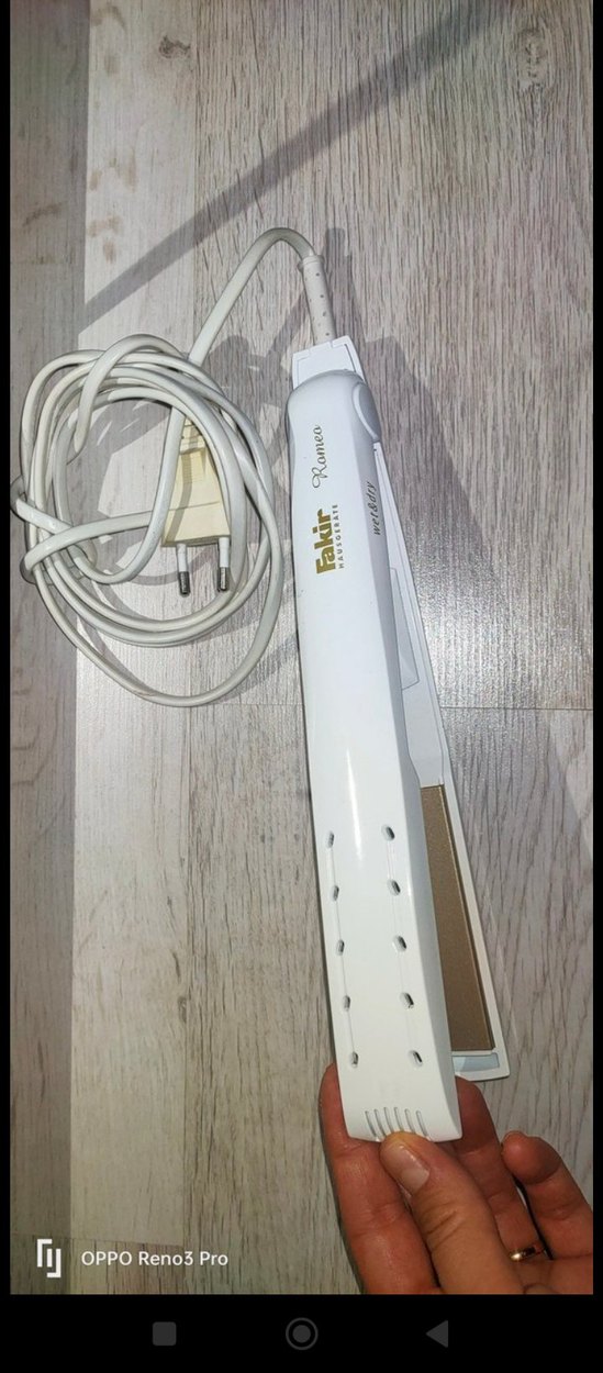 Beyaz Fön Maşası Saç Düzleştirici - Görsel 2