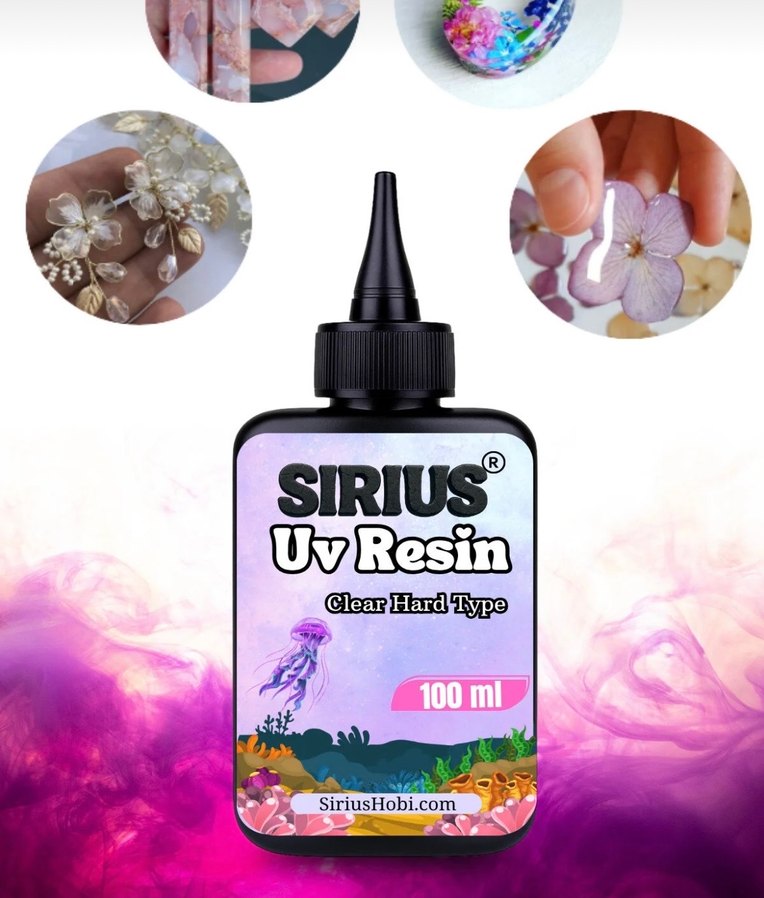 Sirius UV Reçine 100ml - Şeffaf Sert Tip - Görsel 3