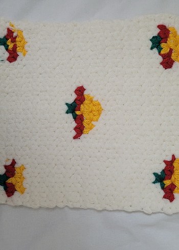 Beyaz Mavi Kenarlı Örgü Banyo Süngeri - Görsel 18