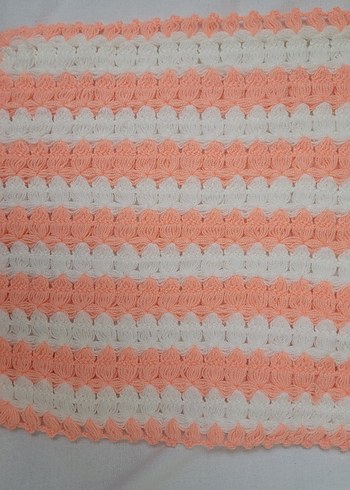 Beyaz Mavi Kenarlı Örgü Banyo Süngeri - Görsel 12