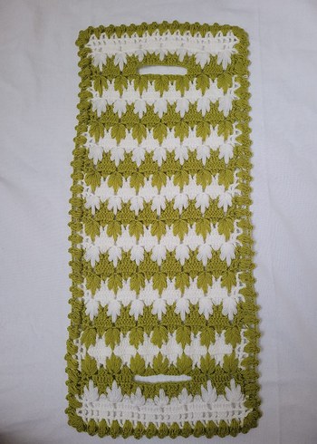 Beyaz Mavi Kenarlı Örgü Banyo Süngeri - Görsel 10