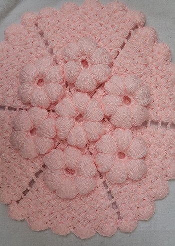 Beyaz Mavi Kenarlı Örgü Banyo Süngeri - Görsel 6