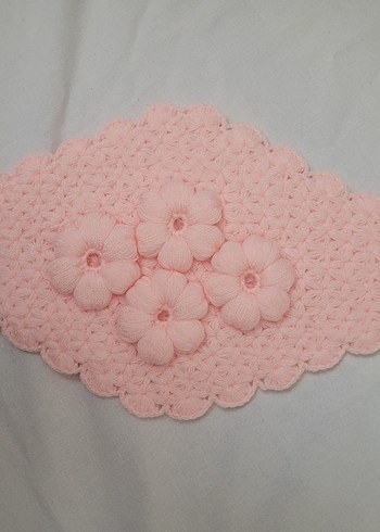 Beyaz Mavi Kenarlı Örgü Banyo Süngeri - Görsel 7