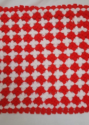 Beyaz Mavi Kenarlı Örgü Banyo Süngeri - Görsel 2