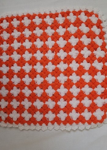 Beyaz Mavi Kenarlı Örgü Banyo Süngeri - Görsel 16