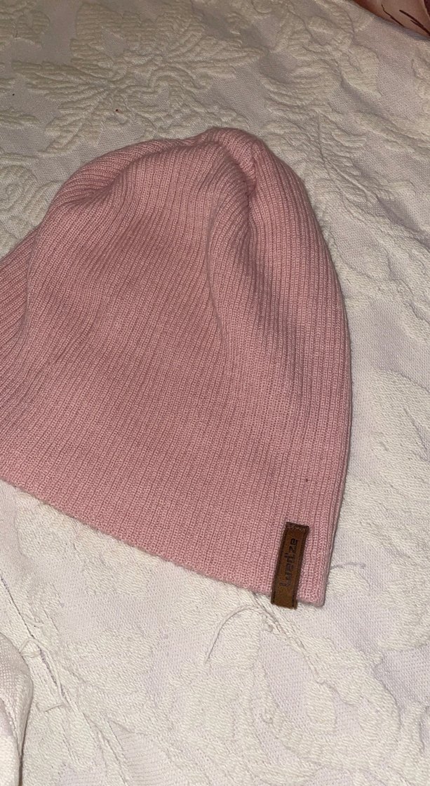 Pembe Örgü Kadın Bere - Görsel 2