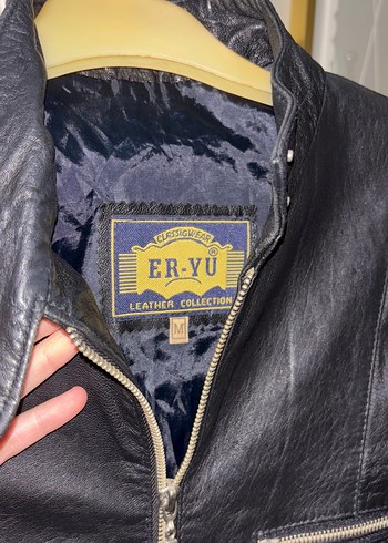 Siyah Biker Deri Ceket - Görsel 3