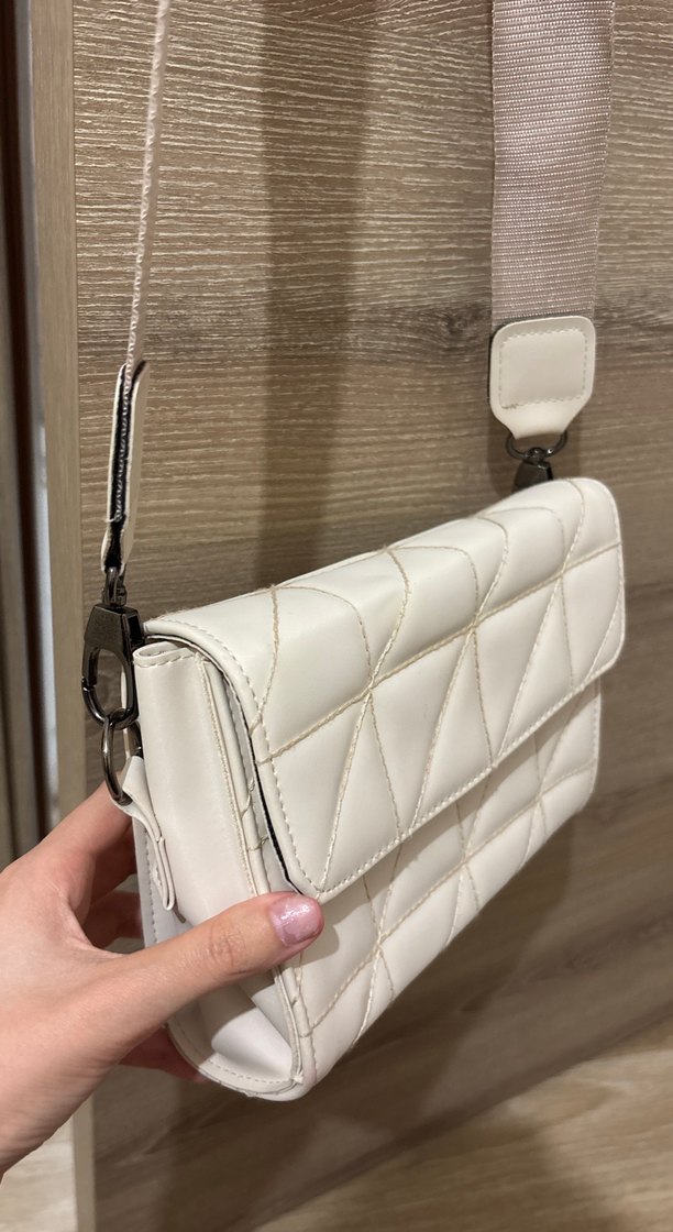 Beyaz Kemer Detaylı Kadın Çanta - Görsel 2