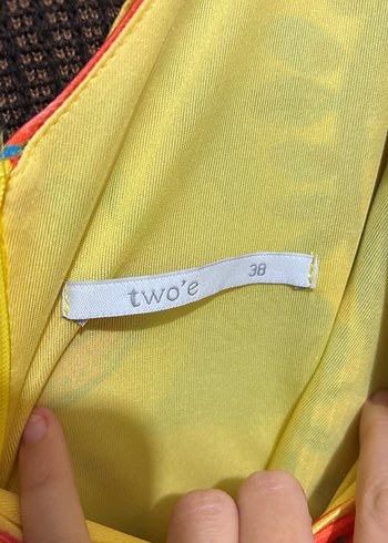 Renkli Desenli Bohem Uzun Elbise - Görsel 3