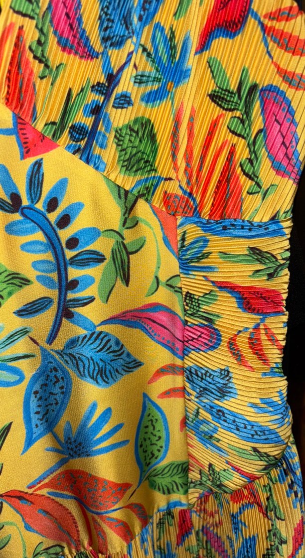 Renkli Desenli Bohem Uzun Elbise - Görsel 4