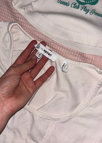 Beyaz Kısa Kollu Baskılı Tişört - Görsel 2