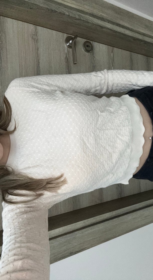 Bej Yüksek Yakalı İnce Triko Kadın Kazak - Görsel 2