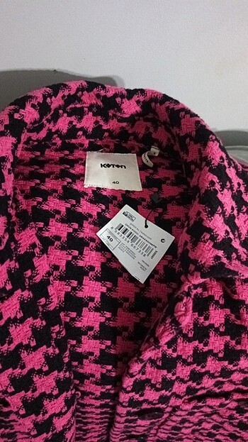 40 Beden pembe Renk Koton ceket gömlek 