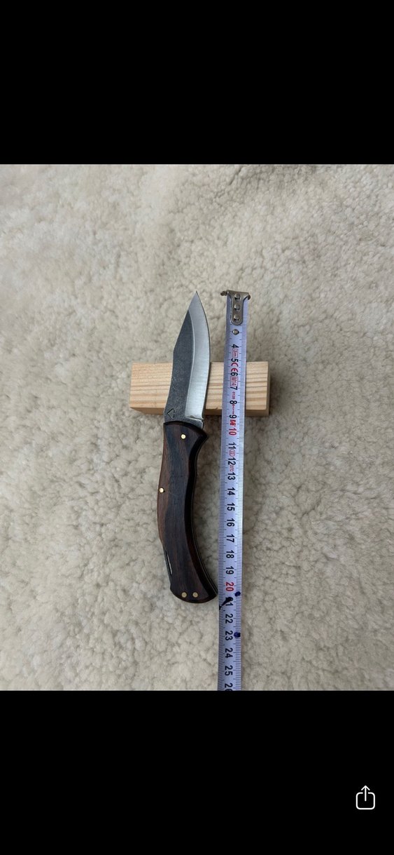 Koyu Kahverengi Ahşap Saplı Bıçak - Görsel 2