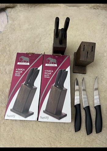 Mirhome 4 Parça Siyah Bıçak Seti - Görsel 2