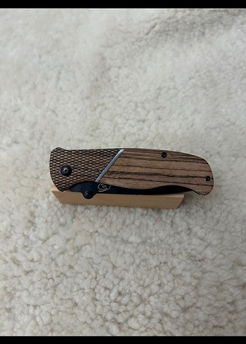 Kahverengi Ahşap Saplı Katlanır Bıçak - Görsel 3