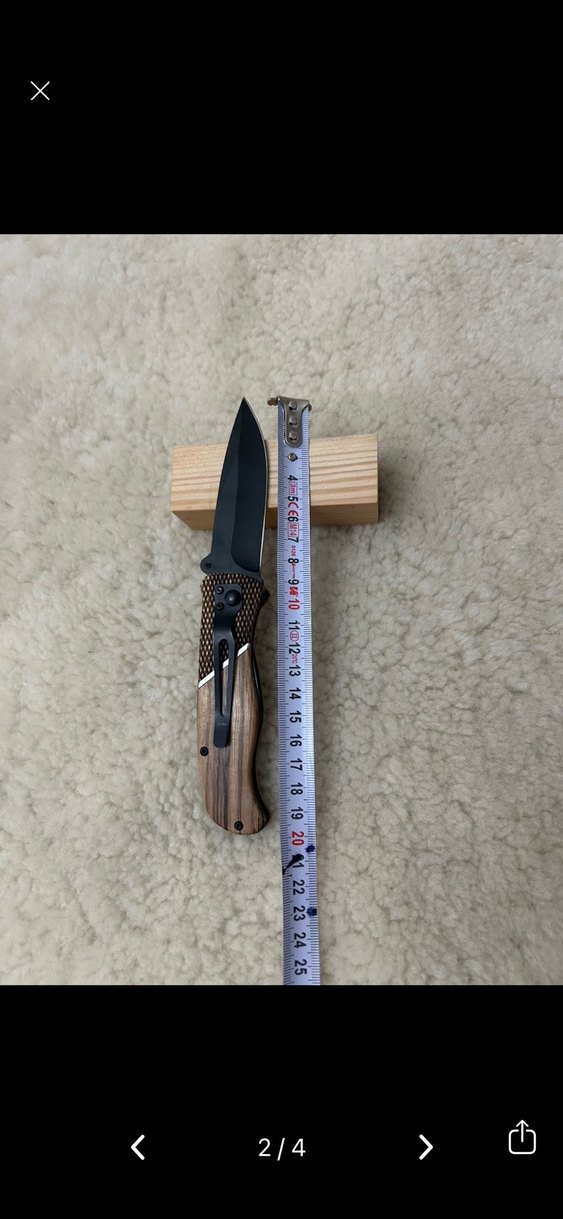 Kahverengi Ahşap Saplı Katlanır Bıçak - Görsel 2