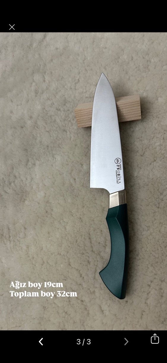 Khaki Saplı Gri Bıçak - Görsel 2