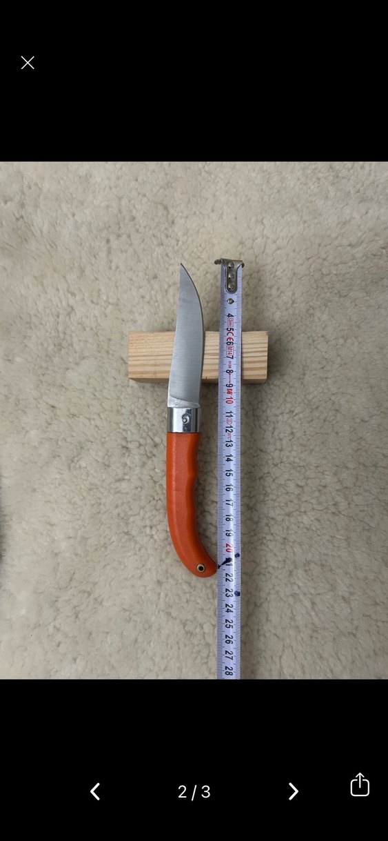 ÖZBİSA Turuncu Saplı Bıçak - Görsel 2