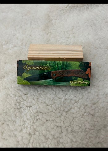 Kahverengi Ahşap Saplı Siyah Bıçak - Görsel 3