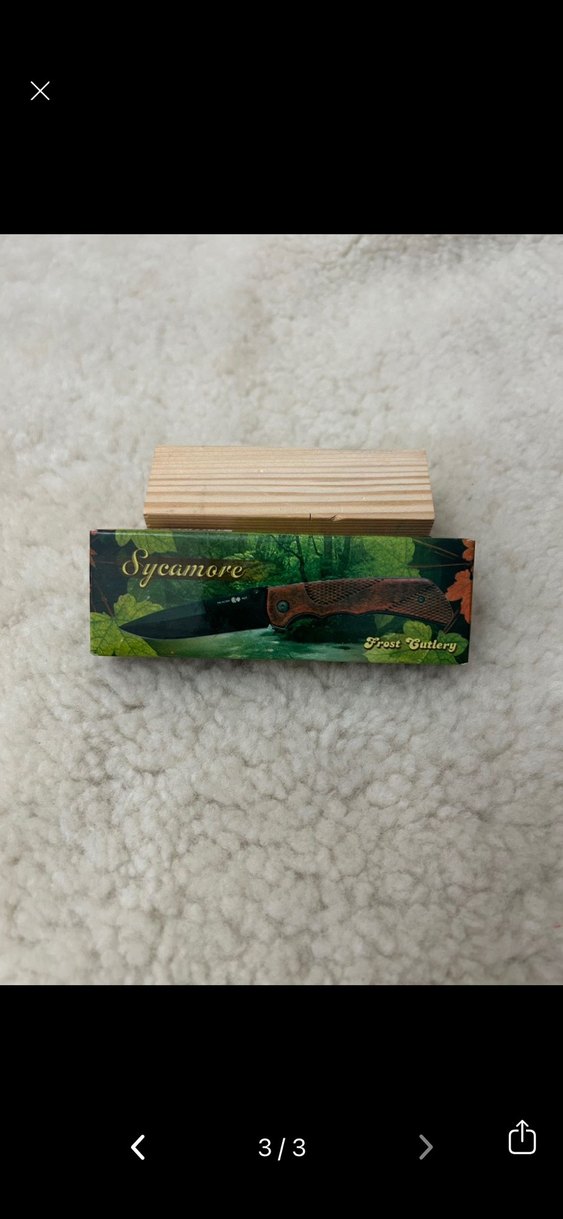 Kahverengi Ahşap Saplı Siyah Bıçak - Görsel 3