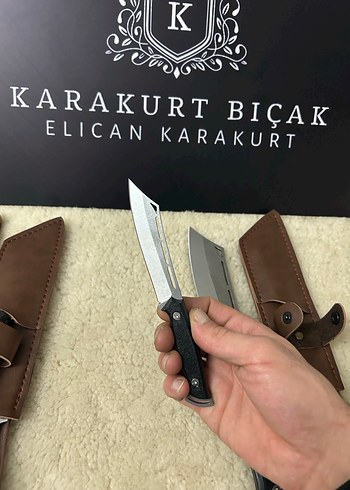 Karakurt Bıçak Kahverengi Deri Kılıflı - Görsel 4