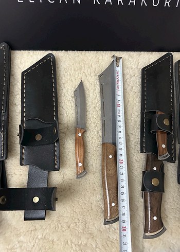 Karakurt Bıçak Seti Kahverengi Saplı - Görsel 3