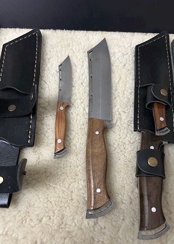 Karakurt Bıçak Seti Kahverengi Saplı - Görsel 2