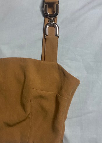 Kahve rengi  Askılı Tokalı Büstiyer - Görsel 2