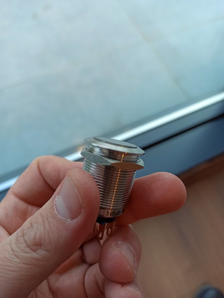 J22-372-RD IP67 6-24VDC METAL(ÇELİK) KIRMIZI IŞIKLI KALICI BUTON - Görsel 3