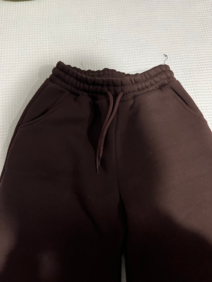 Kadın Kahverengi Pamuklu  esofman alti - Görsel 3