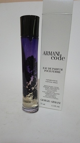 Giorgio Armani Code pour femme 75 ml bayan tester parfüm 