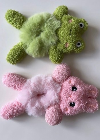 Yeşil Peluş Kurbağa Toka - Görsel 2