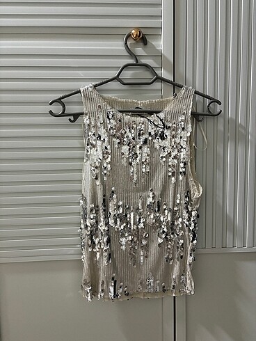 Stradivarius Stradivarius payetli transparan body