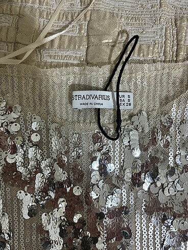 s Beden gri Renk Stradivarius payetli transparan body