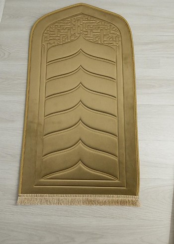 İşlemeli Camel Renkli Konvansiyonel Seccade - Görsel 3