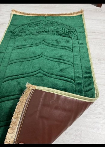 diz ağrıtmayan lüx ortopedik seccade İşlemeli Koyu Yeşil - Görsel 2