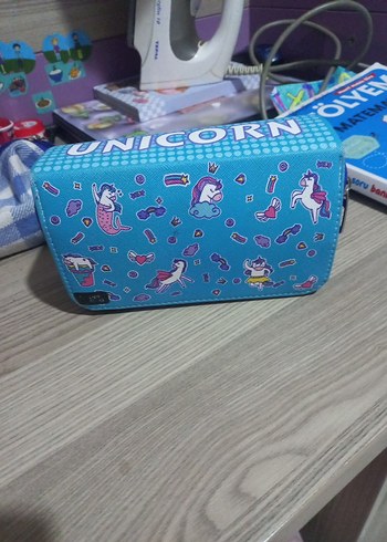 Çok Bölmeli Renkli Mavi Çocuk Kalem Çantası - Görsel 2