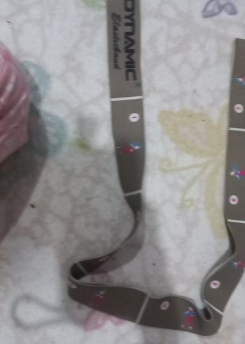 Desenli Çok Renkli Gri Yoga Kayışı - Görsel 2