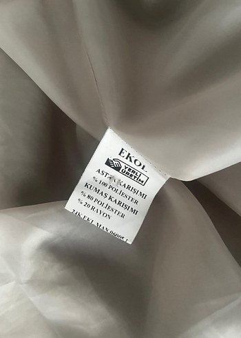 Ekol bej uzun dark academia kaban - Görsel 3