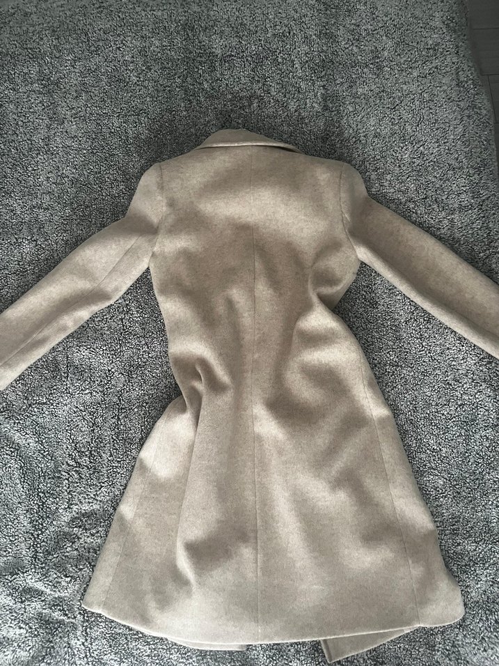 Ekol bej uzun dark academia kaban - Görsel 2