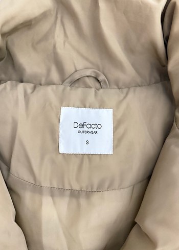 Bej Uzun Kadın Kışlık Mont - Görsel 2