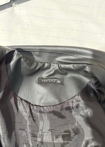 Kadın Siyah Deri Biker Ceket - Görsel 2