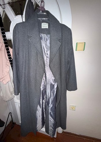 Gri Kuşaklı Uzun Kaban - Görsel 3